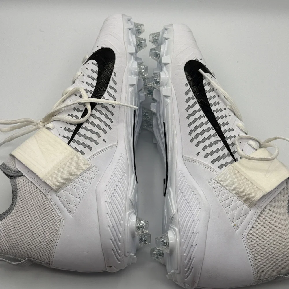 Nike Alpha Menace Pro 2 Mid Men Size 14 White Football Cleats CK4277-100